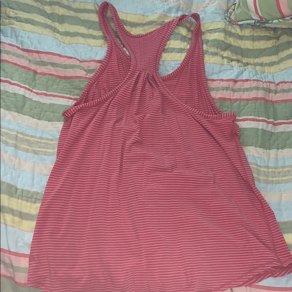 Red and pink stripped LULULEMON TANK size 12 - Picture 2 of 3